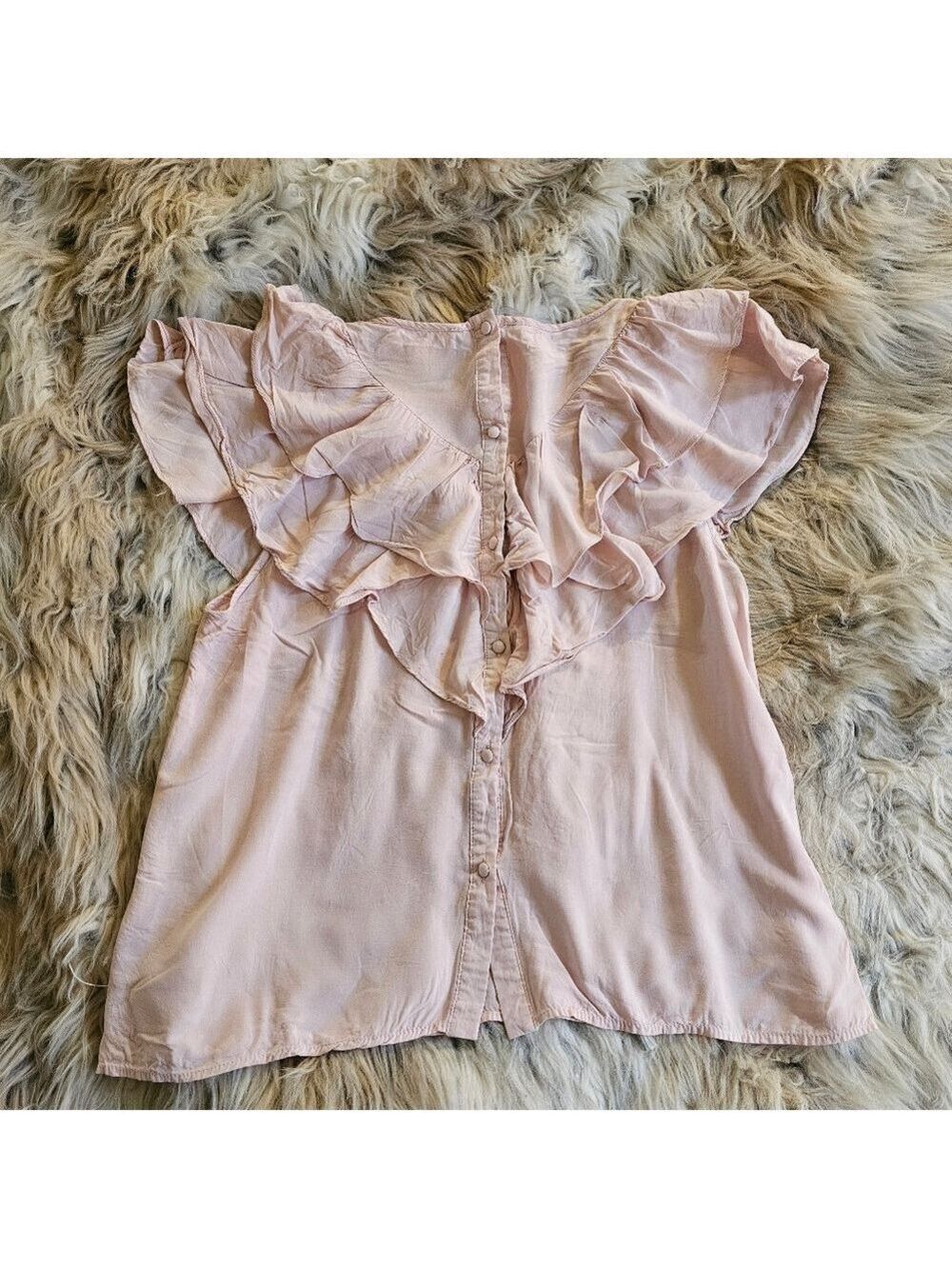 Blush Ruffle Top - Picture 3 of 4